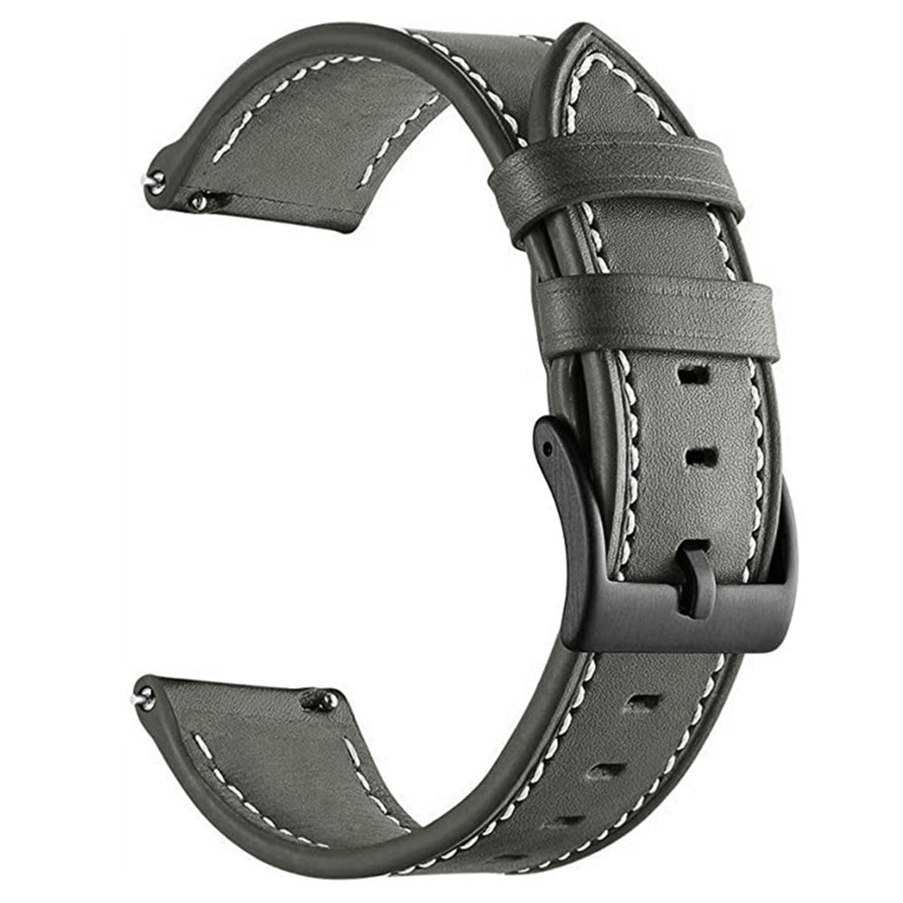 For Garmin Forerunner 265 255 22mm Stitching Watch Strap Genuine Cow Leather Watchband For Garmin Forerunner 265 255 22mm Stitching Watch Strap Genuine Cow Leather Watchband
